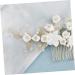 TOVINANNA Bridal Headdress Bridal Hair Comb Flower Hair Comb Bridal Hair Accessory Crystal Hair Comb Hair Comb for Bride - Buy Online on GoSupps.com