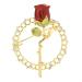 Pin Jewelry Gifts for Women Ladies Fashion Accessories Enamel Wreath Rose Brooch Rhinestone Flower Party Brooch Banquet Brooch Brooches & Pins