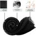Shop African Badenetz - Djampe Peeling Shower Sponge | XL Soft Bathing Accessories for Men Women & Children | Black Flower-Waves - Buy Online on GoSupps.com