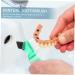 Homsfou 4-in-1 Multifunction Denture Brush Set - Oral Care Toothbrush for Prosthesis Cleaning - Mini Micro Brushes - Household Cleaner - 1 Pack Assorted Colors - Buy Online on GoSupps.com