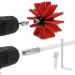 Electric Drill Chimney Brush Set - Lint Remover & Fireplace Cleaning Tool Accessories for Efficient Dryer Vent & Flue Cleaning (41x12cm - Buy Online on GoSupps.com