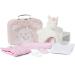 Baby Box Shop Newborn Baby Girl Gift Set - 7 New Baby Gifts with New Born Baby Essentials Unique Baby Girl Gifts Newborn - Pink Baby Hamper for New Baby Girl Gift - Newborn Girl Gifts Set - Pink M Pink