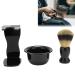 Premium 3-in-1 Men's Shaving Set | Brush Bowl Stand & Soft Beard Cleaner | Perfect Safety Shaving Kit - International Shipping Available - Buy Online on GoSupps.com
