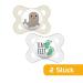 MAM Original Silicone Pacifier Set (2 Pack) - Tooth-Friendly Baby Pacifiers with Skinsoft Silicone & Box 0-6 Months - Seal/Feet Design - Buy Online on GoSupps.com
