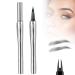 Cooklesa Eyebrow Cooklesa 2024 Upgraded Natural Waterproof Eyebrow Pen with Microfine Tip Two-Pronged Eyebrow Pencil 3D Long-Lasting Natural Waterproof Microblading Eyebrow Pen Makeup (Black)