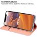 Buy Okzone iPhone XR Case - Luxury Glitter Bling Premium PU Leather Wallet Case in Rose Gold | Protective Folio Flip Cover for Apple iPhone XR - Buy Online on GoSupps.com