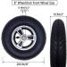 Wheelchair Wheels Wheelchair Front Castor (200x50) 8-inch Electric Wheelchair Replacement Wheel Wheelchair Front Wheel with Bearing (5/16") Inflatable Wheelchair Castor Accessories - Buy Online on GoSupps.com