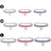 3PCS Rhinestone Cat & Dog Collars with Bling Diamonds and Love Pendants - Adjustable & Safe Pet Collars for Small Pets - Buy Online on GoSupps.com