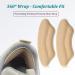Shoe Heel Pads for Loose Fit and Slipping, Beige Inserts for Men and Women Shoes - Set of 3 - Buy Online on GoSupps.com