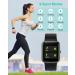 GRV Smart Watch for iOS/Android - IP68 Waterproof Fitness Tracker with Heart Rate Monitor - Black - Buy Online on GoSupps.com