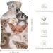 Cute Animals Hot Water Bottle with Plush Cover - Hand Warmer for Adults & Kids | 26.5x15.3cm - Buy Online on GoSupps.com