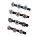 AJTUTUS Sparkling Crystal Stone Braided Hair Clips Multi Clip Hair Barrette Braided Hair Clip for Girls Women