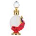 SOESFOUFU 1pc Peacock Essential Oil Bottle Liquid Bottle Perfume Dropper Bottle Glass Perfume Bottle Women Perfume Bottle Liquid Holder Liquid Dispenser Glass Empty Holder 3.1x10.5cm Red
