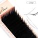 L Curl Round Lash Extension 0.07mm - Classic Individual Eyelash Extensions 8-15mm Mixed Tray | Matte Black False Lashes Supplies - Buy Online on GoSupps.com