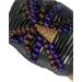 Magic Hairstyle Comb Imitation Wood Double Row Comb Double Row Clip Wooden Beads Elastic Hair Comb Ladies Hair Accessories Purple - Buy Online on GoSupps.com