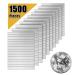 AIVS Self-Adhesive Real Glass Craft Mini Square & Round Mirrors Mosaic Tiles/Stickers for DIY Craft Decoration(10 x 10 mm  1500 Pieces)