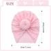 Cinaci 6-Piece Cute Stretchy Baby Turban Hats with Bow - for Girls Newborns to Toddlers - Buy Online on GoSupps.com