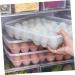 Generic Deviled Egg Holder Tray Refrigerator Household Storage Container Plastic Case Compartment Fridge Egg Holder Stackable - Buy Online on GoSupps.com