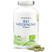 AMLAWELL Organic Wheatgrass Capsules 180 pieces of organic wheatgrass capsules gluten-free with valuable vitamins trace elements minerals