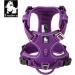 Adjustable Reflective Dog Harness - No Pull Step-in Soft Nylon for Small and Large Pets (S Purple) - Buy Online on GoSupps.com