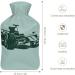 Hot Water Bottle with Lid - Racing Car Design for Pain Relief Cramps & Foot Warmer | Rubber Hot Water Bag for Hot and Cold Therapy - Buy Online on GoSupps.com