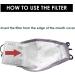 10pcs Activated Carbon Filter 5 Layers Anti Haze Dust Filters for Cotton Cover of Mouth Face Insert Replaceable Filters PM2.5 Filter Paper Protective for Outdoors - Buy Online on GoSupps.com