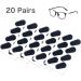Festful Eyeglass Nose Pads 20 Pairs of Soft Foam Nose Support Pads for Glasses Suitable for Sunglasses  Reading Glasses  Sports Glasses  (Drop-shaped/16 * 8mm) (Black) - Buy Online on GoSupps.com