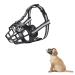 Vossot muzzle Small dogs silicone basket muzzle for dogs muzzle dog muzzle for dogs can eat & drink dog muzzle for small medium dogs with adjustable straps black size 1