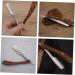 Frcolor 3-in-1 Folding Knife Razor Holder - Stainless Steel & Wood Hairdresser Blade for Men - Safe Compact Design for Hairdressing - Buy Online on GoSupps.com