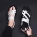 Men's Big Toe Bone Corrector Sandals - Summer PU Leather Non-Slip Slippers for Bunion Splints & Hallux Valgus - White Size 9 - Buy Online on GoSupps.com