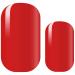 AVOA Beauty Nail Foil - "Popped Cherry" cherry red single-coloured design 16 thin self-adhesive long-lasting nail wraps