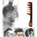 Retro Hairstyle Comb Men's Wide Teeth Resin Comb Anti-static Suitable for Salon and Home Use (2 wide tooth handle models) - Buy Online on GoSupps.com