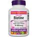 Webber Naturals Vitamin B12 10 000 mcg Ultra Strength & Biotin 10 000 mcg Extra Strength 120 Capsules Supports Healthy Hair Skin & Nails Energy Metabolism Vegan Cherry + Biotin 10 000 mcg 40 count (Pack of 1) - Buy Online on GoSupps.com
