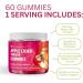 Youngevity Apple Cider Vinegar Gummies 500mg - Detox & Immunity Support | 60 Gummy Vitamins - Raw ACV from The Mother - Buy Online on GoSupps.com