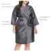 Kimono Style Grey Salon Client Gown Robe Cape - Hair Salon Smock for Clients - Buy Online on GoSupps.com