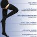Beister 20-30 mmHg Compression Stockings for Men & Women - Thigh High Medical Socks for Varicose Veins, Edema, Flight - Large, Closed Toe (1 Pair) Black - Buy Online on GoSupps.com
