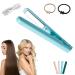 Mini Dual-Purpose Curling Iron USB Mini Dual-purpose Hair Straightener Curling Iron Goodwillbrave Mini Curling Iron Long-Lasting Portable Travel Hair Styler (Upgrade Blue)