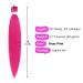 Rose Pink Pre Stretched Box Braid Hair Extension 26 Inch - Pack of 3 - Buy Online on GoSupps.com