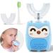 Kids Electric Toothbrush U-Shaped Toddler Toothbrush | 5 Cleaning Modes, Smart Timer, Waterproof | 3 Brush Heads | Light Blue - Buy Online on GoSupps.com