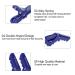 Buy 6 Pieces Crocodile Hair Clips - Professional Anti-Slip Hairdresser Clamps & Accessories (Blue) | Perfect for Styling & Cutting - Buy Online on GoSupps.com