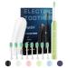 7am2m Electric Toothbrush for Adults Sonic Toothbrush with 8 Brush Heads Travel Case Rechargeable Electric Power Toothbrush with 2 Minutes Build in Smart Timer (Green) Green With Travel Case