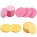 60 pieces of face sponge 6 cm compressed face sponges washable Cellulose facial sponges for washing your face makeup remover (pink yellow)
