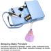 Buy mlida Sleeping Baby Pendant Keychain - Cute Fluffy Fur Doll Luggage Tag | International Shipping Available - Buy Online on GoSupps.com