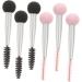Healeved 12 Pcs Sponge Makeup Brush Wet Makeup Puff Makeup Brush Mascara Double Head Brush Aluminum Tube - Buy Online on GoSupps.com