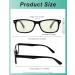 Eyekeper UV Protection Computer Reading Glasses - Anti-Reflective Turtle Yellow Tinted +1.0 Diopter BB40 Lens - Glare Protection & Comfort - Buy Online on GoSupps.com