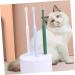 Angoily 8 pcs Cleaning Pets Manual for Portable Long Kitten Puppy Tooth Plastic Degree Cat Practical Brush 1 count (Pack of 1) Assorted Colorx2pcs - Buy Online on GoSupps.com