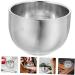 4-Piece Stainless Steel Shaving Foam Shell Set - Double-Walled Shaver Accessories for Men | 8.2x5.8cm | Ideal for Wet Shaving - Buy Online on GoSupps.com