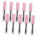 Healvian 15pcs Mascara Empty Tube Lash Clear Mascara Tube Cold Pressed oil Refillable Pink Plastic