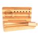 RAW Backflip Bamboo Magnet Rolling Tray Limited Edition - Striped Design | Includes Clear ES Scoop Card - Buy Online on GoSupps.com
