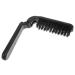 Minkissy 3st beard folding brush mini-bristle brush beard gladding brush with wild boar bristle bag bristle brush for fine hair barber foldable man paragraph cleaning brush 17.5x3x2.5cmx3pcs blackx3st